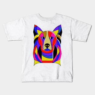 Collie Portrait Dog Owner Vintage Funny Collie Kids T-Shirt